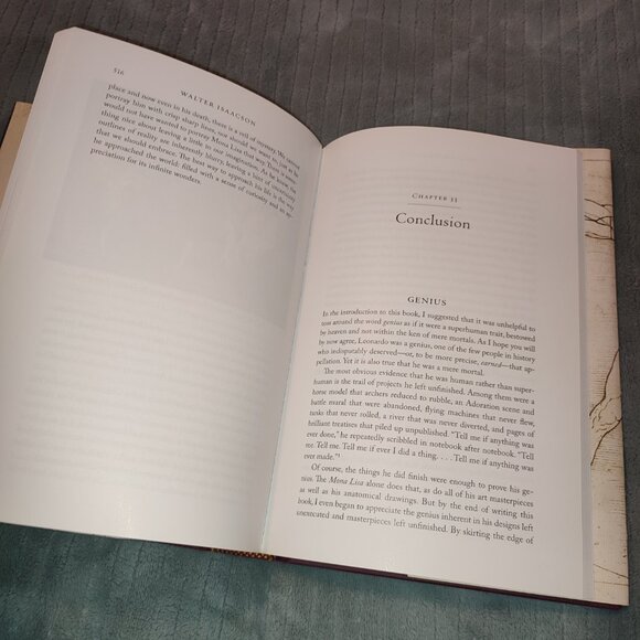 Book Deluxe Glossy Paper Illustrated Leonardo da Vinci Biography History - Picture 16 of 16